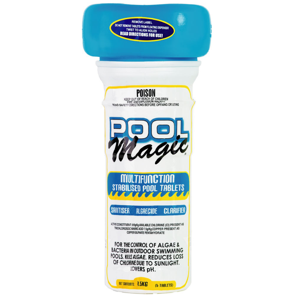 Pool Magic Multi Function Chlorine Floater (Tablets included) 1.5Kg